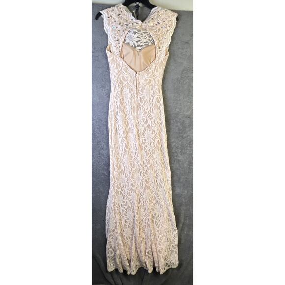 City Triangles Women’s Dress Peach Size 1 Formal Maxi Party Prom Wedding - Picture 2 of 16